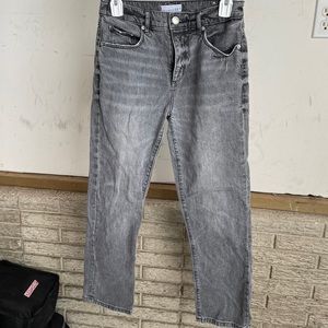 LOFT Grey Wide Leg, High Waisted Pants